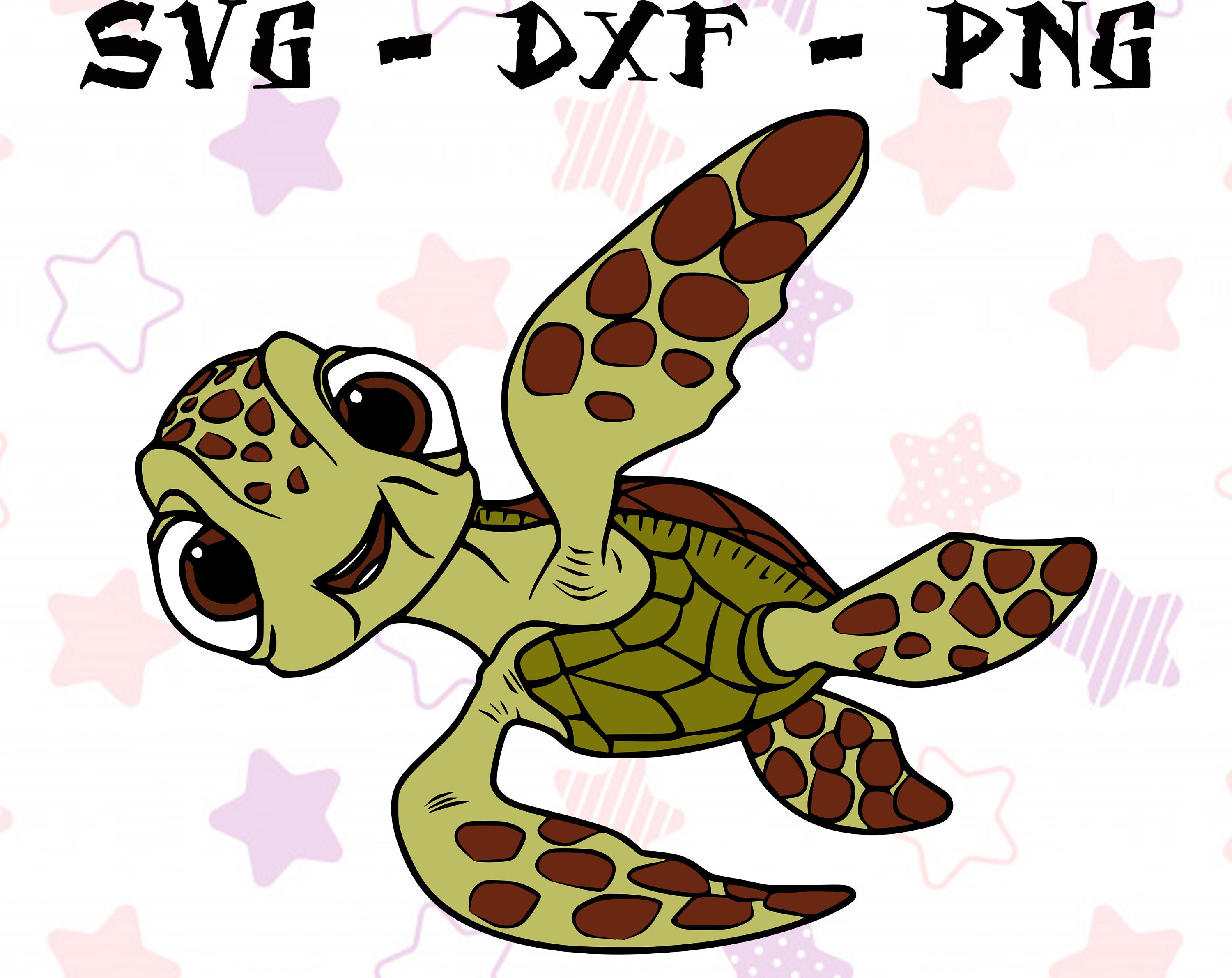 Baby Squirt Turtle svg png dxf Finding Dory svg dxf png Etsy