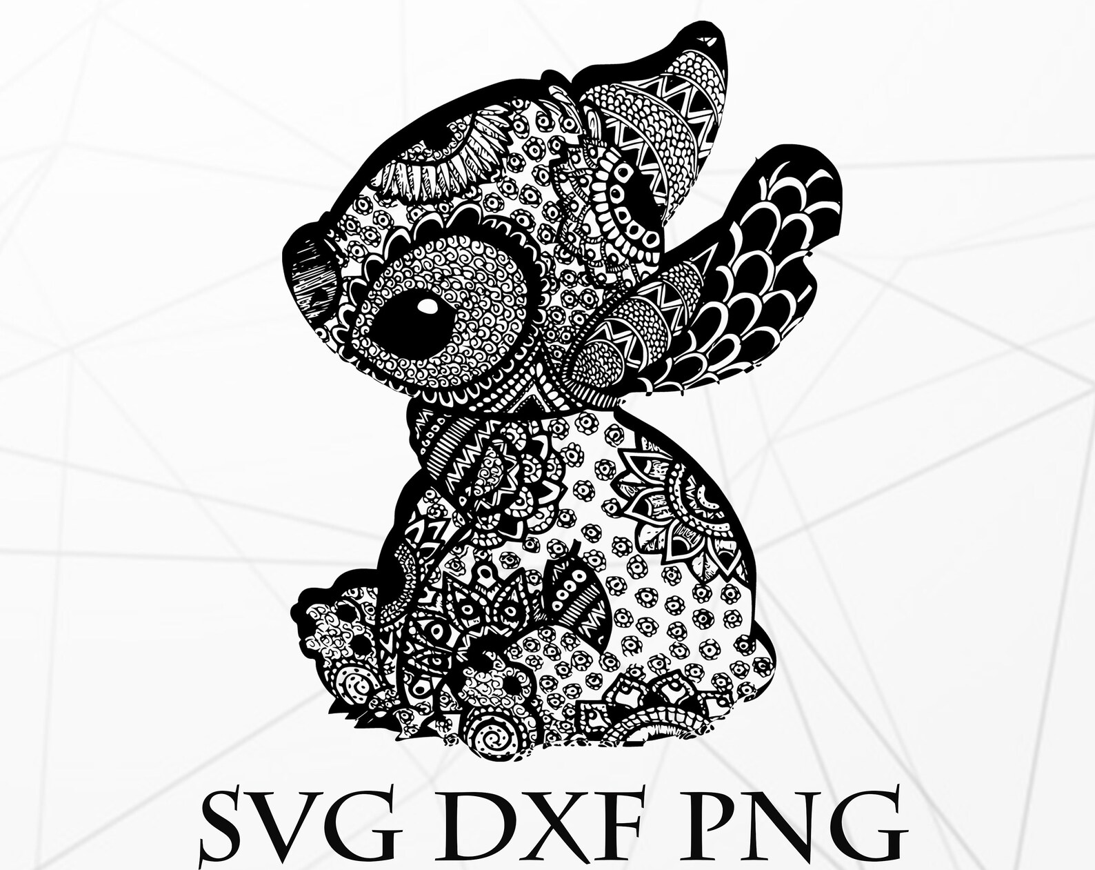 Stitch mandala svg png dxf Mandala svg png dxf Mandala | Etsy