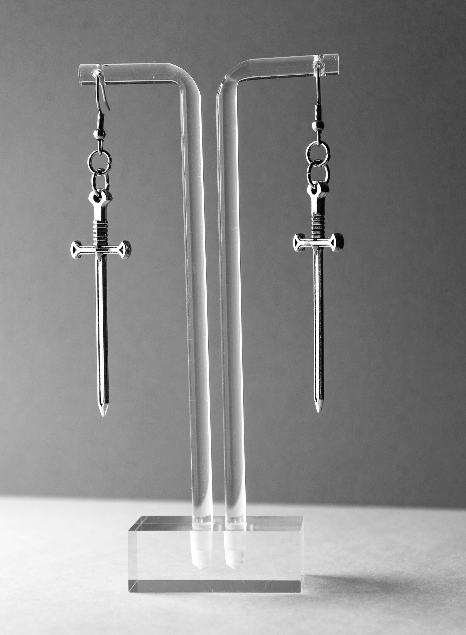 Sword Hypoallergenic Earrings Clip on Earrings Lightweight Etsy