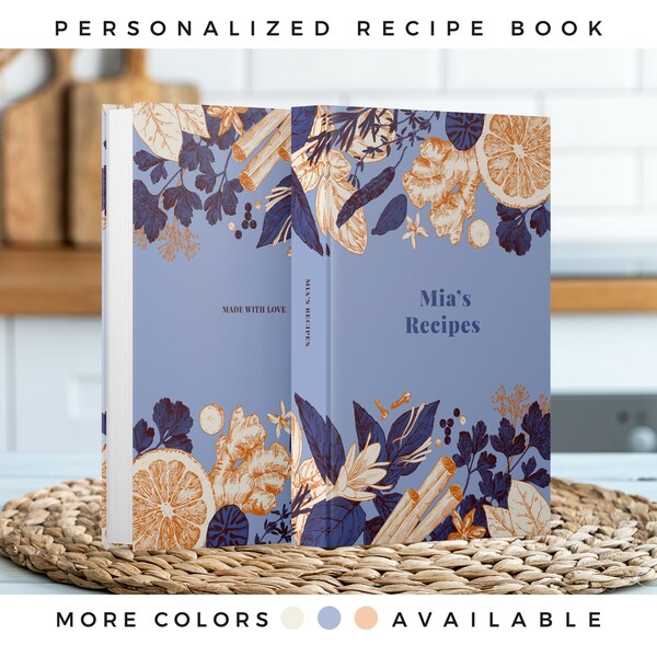 Blank Recipe Book Etsy