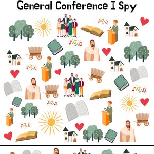 General Conference 2025,general conference activity,general conference activity for kids,LDS Faith,Quiet Activities for kids,Primary crafts