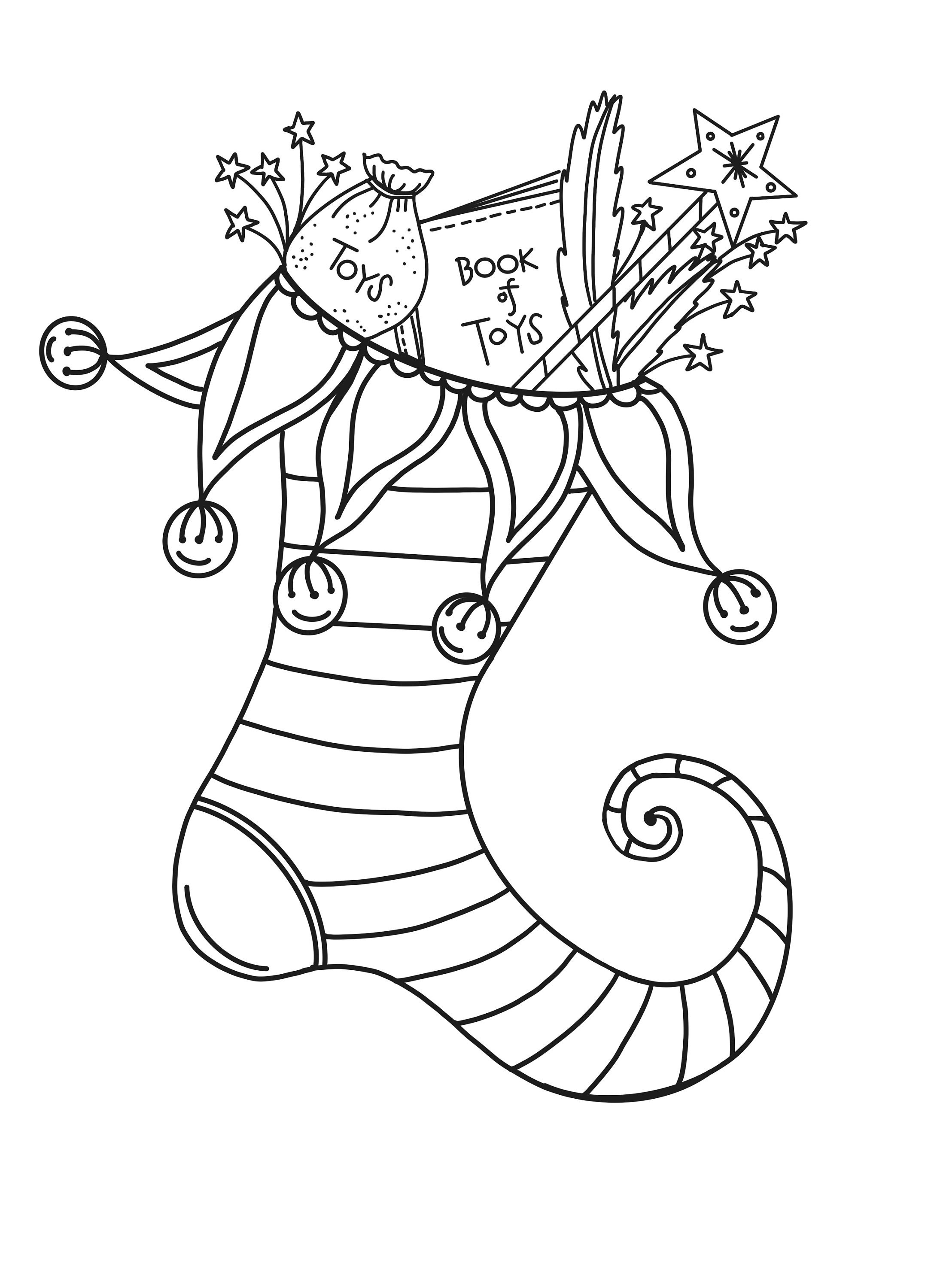 Christmas Stocking Coloring Page christmas Coloring Page Printable christmas-stocking-coloring-page-christmas-coloring-page-printable