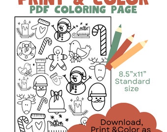 Christmas coloring pages, digital coloring pages, snowman coloring page, Christmas kids activities, snowman prints, download coloring pages