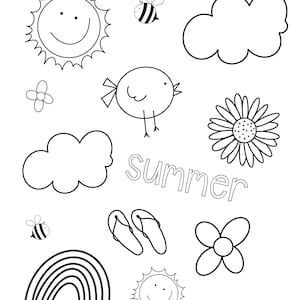 Summertime coloring pages, summertime coloring sheets,coloring for kids,doodle page to color,coloring pages,kids coloring pages,