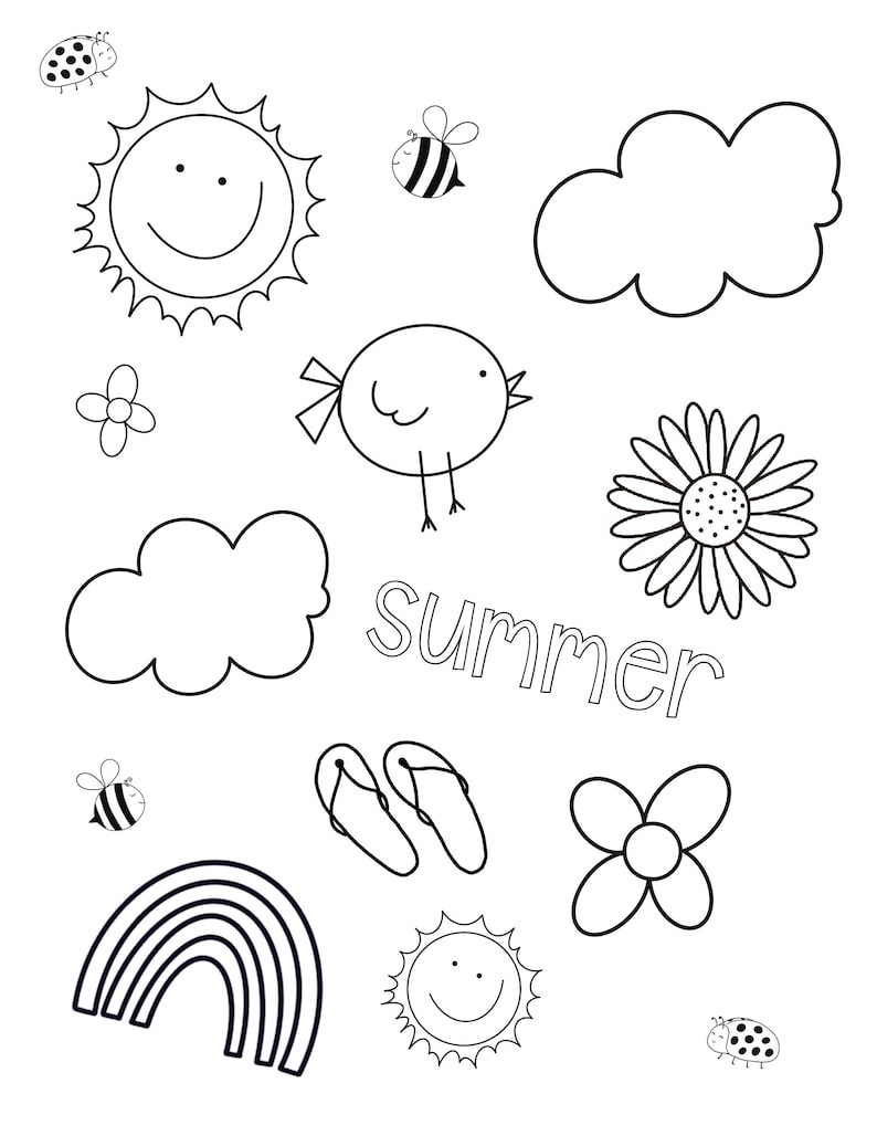 Summertime Coloring Pages, Summertime Coloring Sheets,coloring for Kids