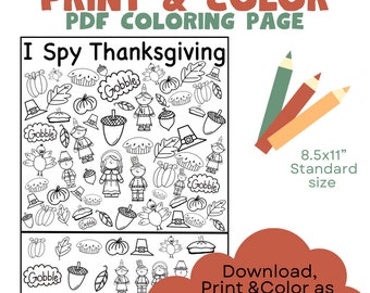 I spy thanksgiving coloring page,kids coloring,fall activities,Thanksgiving coloring pages, Thanksgiving Dinner ideas, Thanksgiving for kids