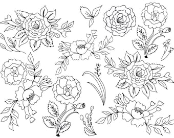 Floral Coloring Pages: Printable Flower Designs (PDF Download)