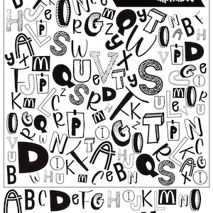 I spy alphabet printable game, abc printable for kids, alphabet I spy game, digital download learning printable for kids, teacher activity