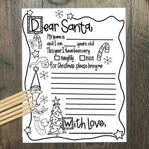 Carta a Papá Noel para el Polo Norte, carta a Papá Noel para imprimir, página para colorear a Papá Noel, carta de Navidad para niños a Papá Noel, carta para hacer a Papá Noel, correo al Polo Norte
