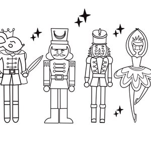 Nutcracker coloring page,coloring for kids,kids coloring activity,the nutcracker,Christmas coloring page,coloring Christmas nutcracker sheet