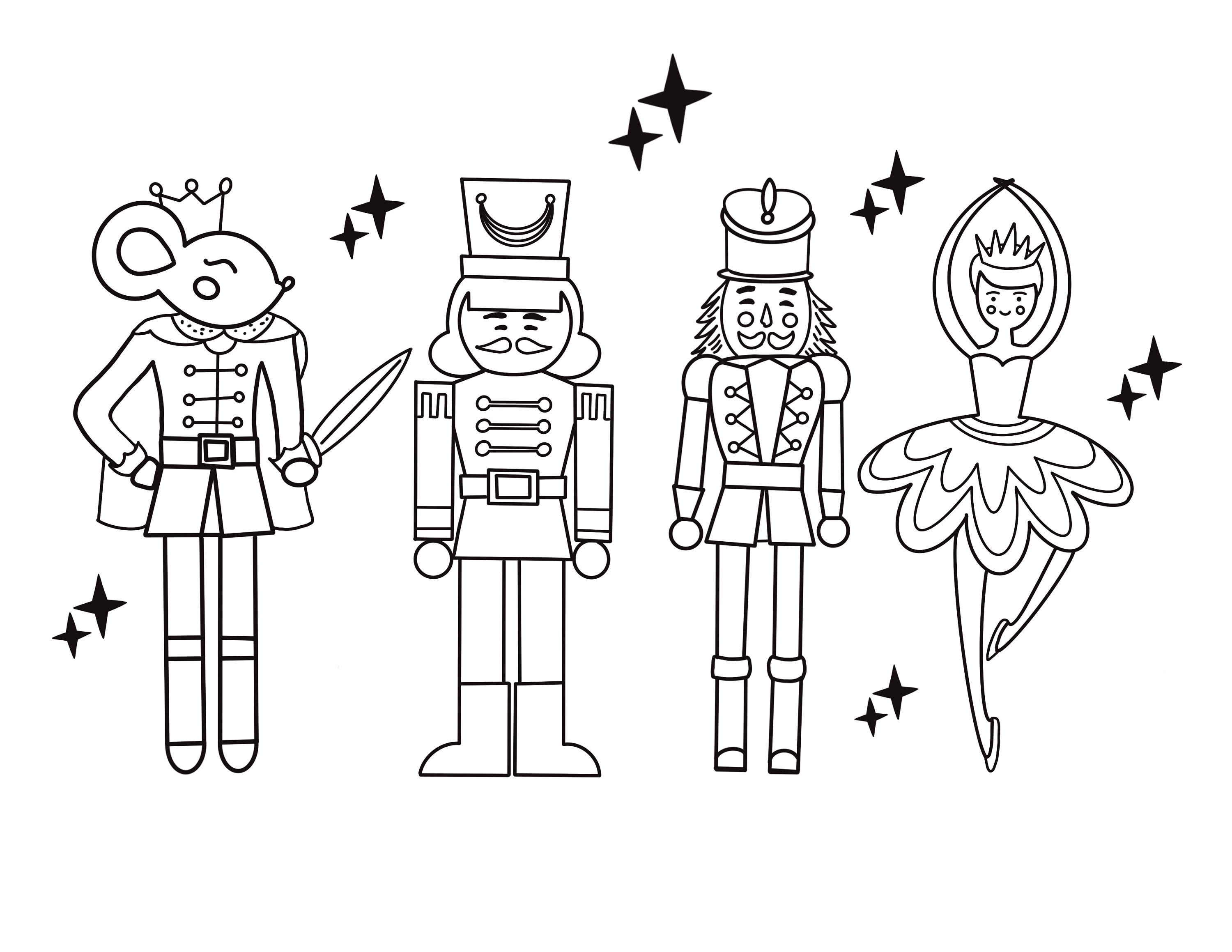 Nutcracker Coloring Page,coloring for Kids,kids Coloring Activity,the