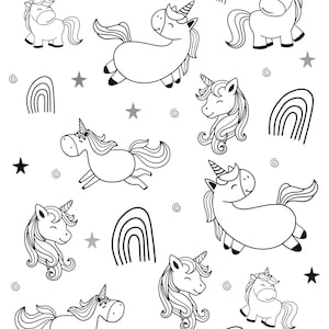 Unicorns coloring page, coloring page for girls birthday party ,coloring activity,rainbow coloring,girls coloring activity,horse coloring
