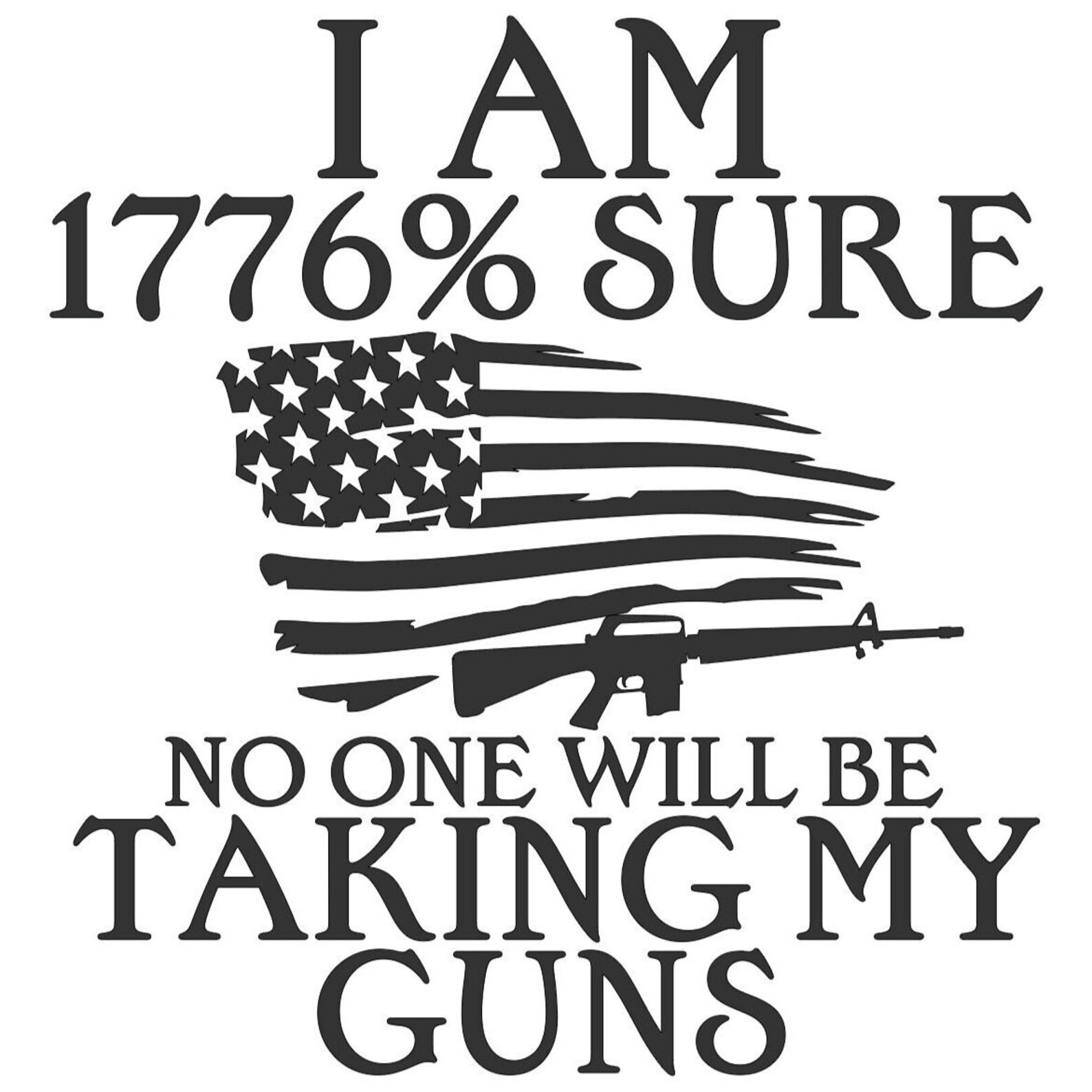 1776 Sure No One Will Take My Guns Decal freedom Etsy Ireland