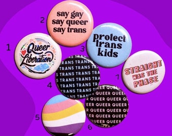 Queer Pin Pack / Trans Nonbinary Pride Pin Bundle