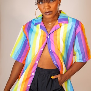 Gay pride hotsell button up shirt