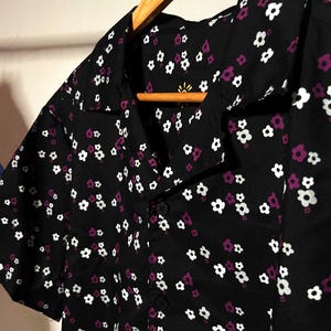 Ace Retro Daisy Button Up / Subtile Asexual Pride Button Shirt