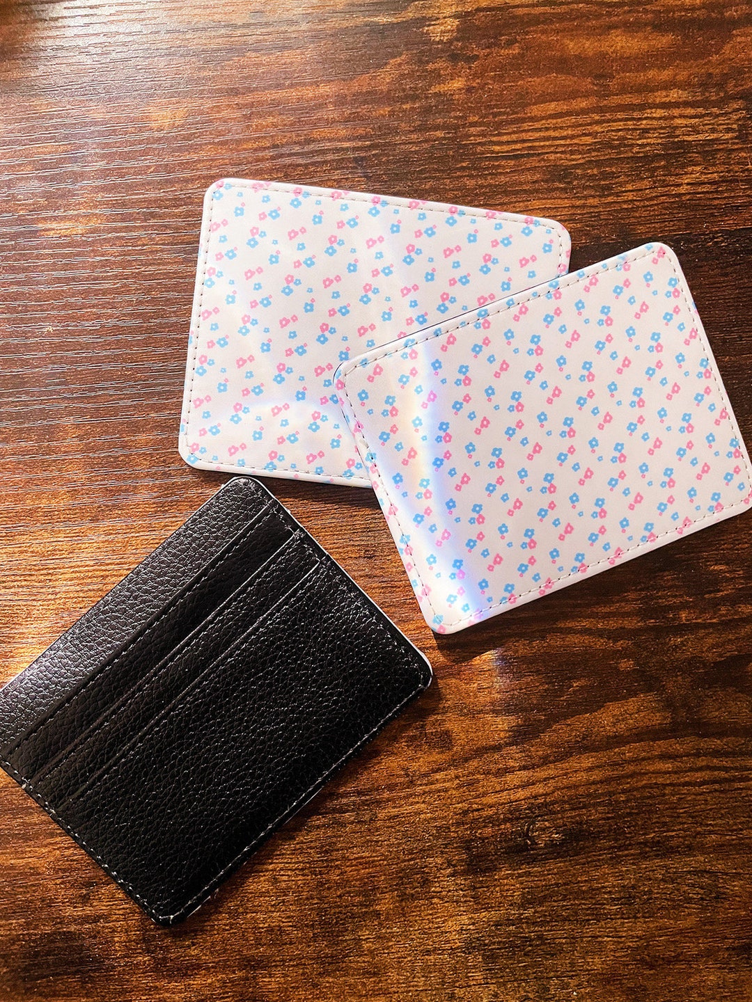 Pride Retro Daisy Slim Wallets / Queer Designed Card Holders Choose Your LGBTQ Flag Etsy