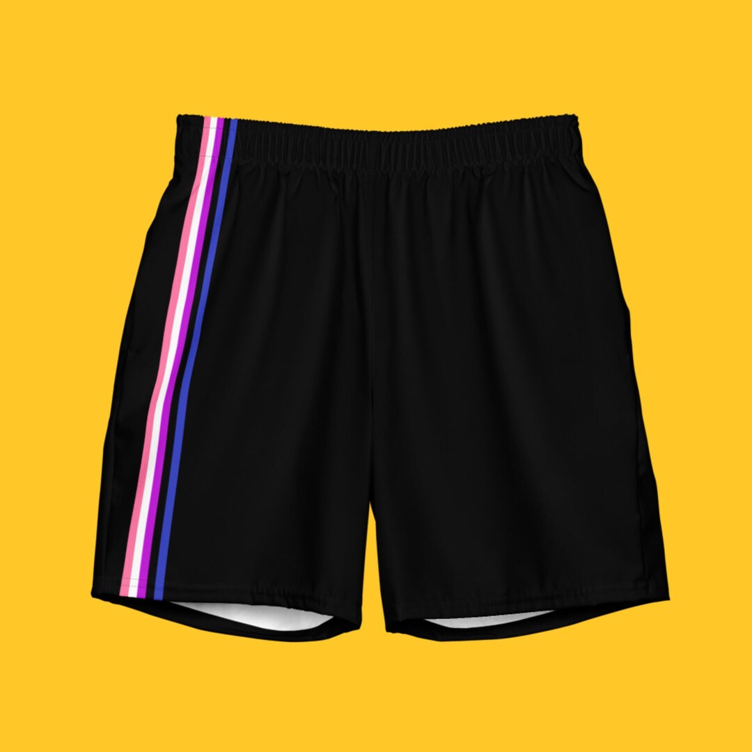 Genderfluid Pride Swim Trunks / Genderfluid Queer Swimwear