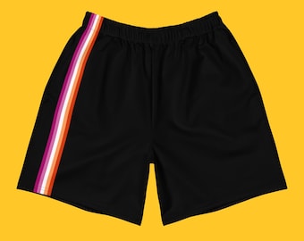 Lesbian Flag Long Shorts Athletic  / Swimwear Lesbian Pride Gym Bottom