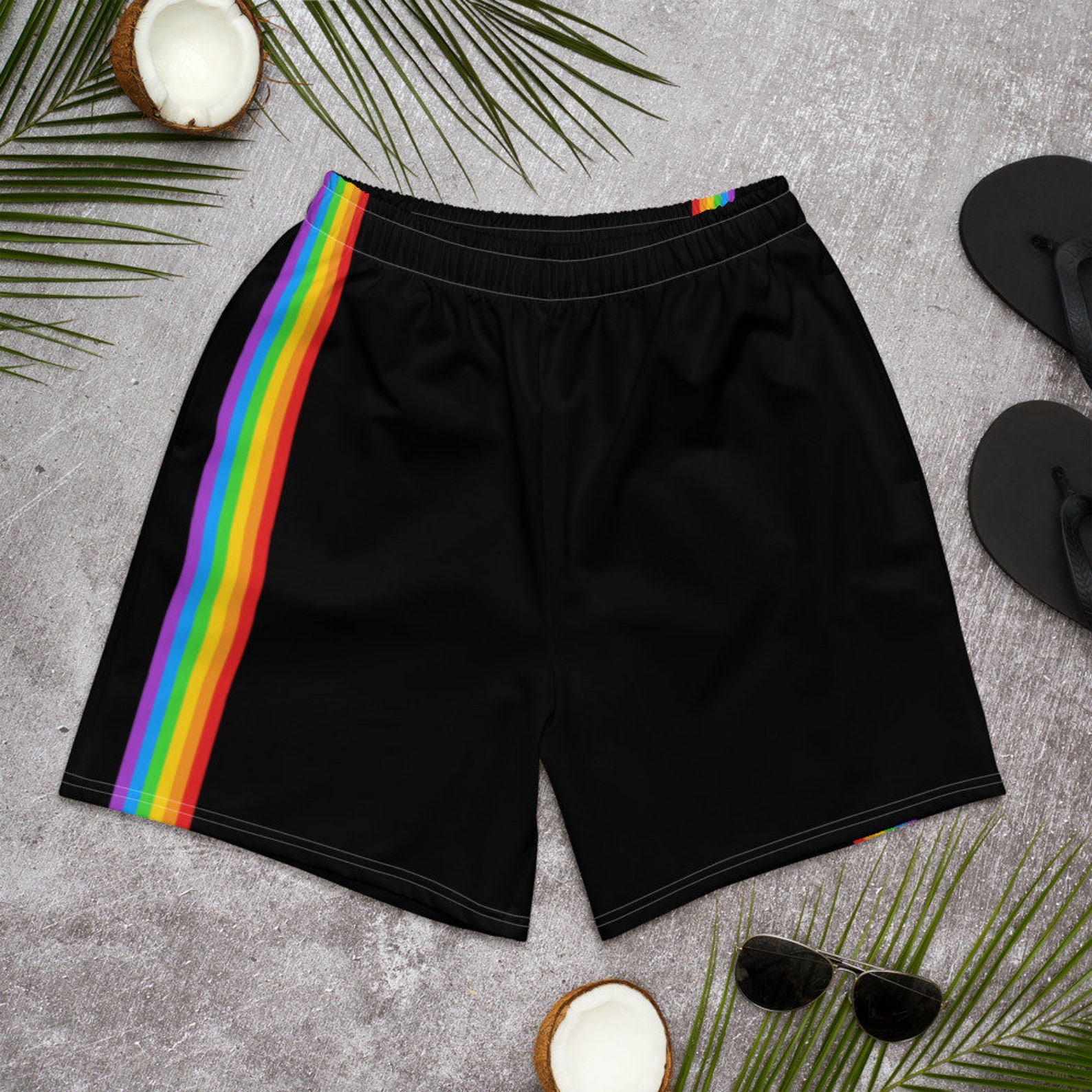 Pride Shorts / LGBT Rainbow Athletic Shorts - Etsy