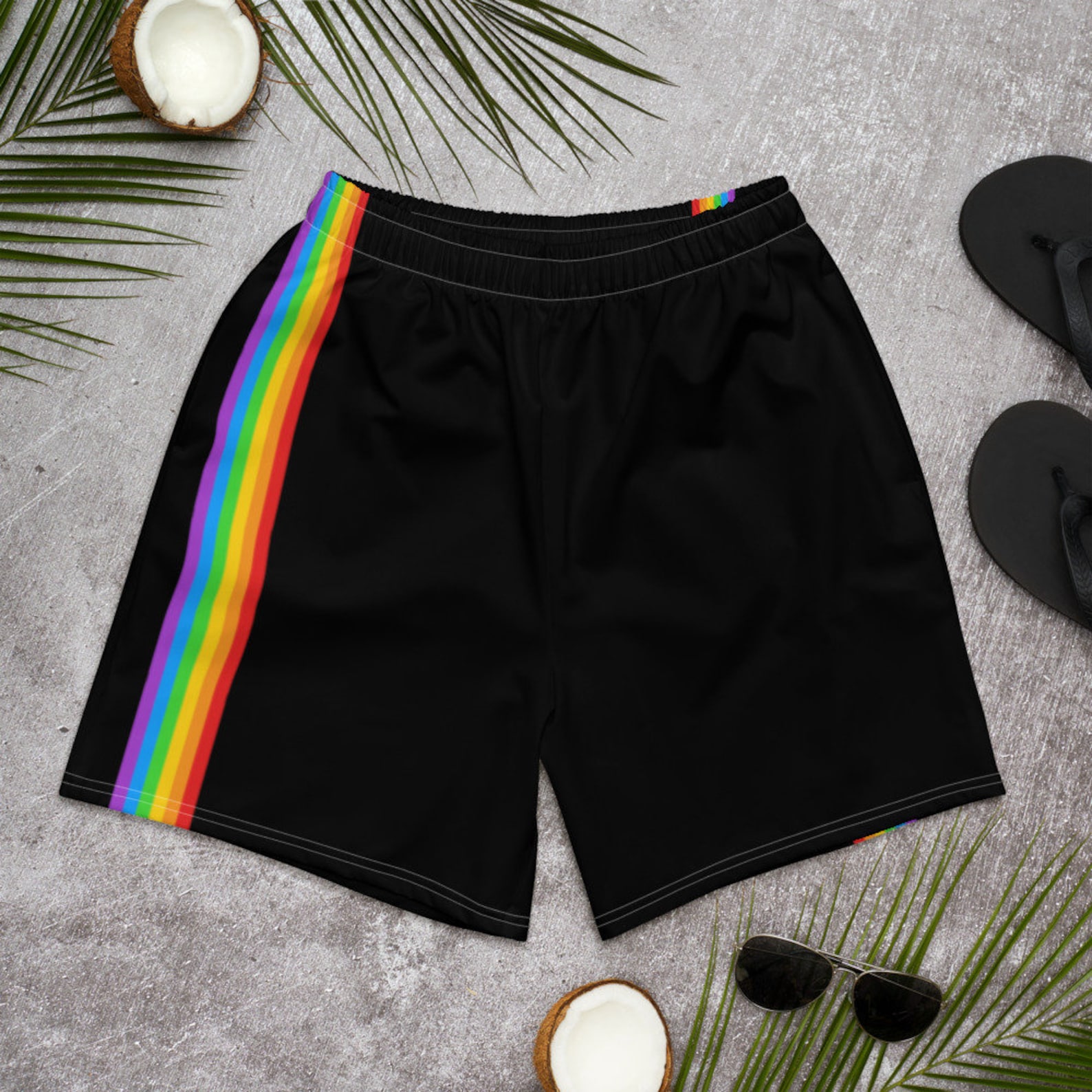 Pride Shorts / LGBT Rainbow Athletic Shorts Etsy