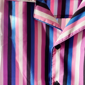 Retro Pride Stripes Button Shirts / LGBTQ Pride Button Ups / Nonbinary Size Inclusive Shirts / Queer Owned Shop image 6