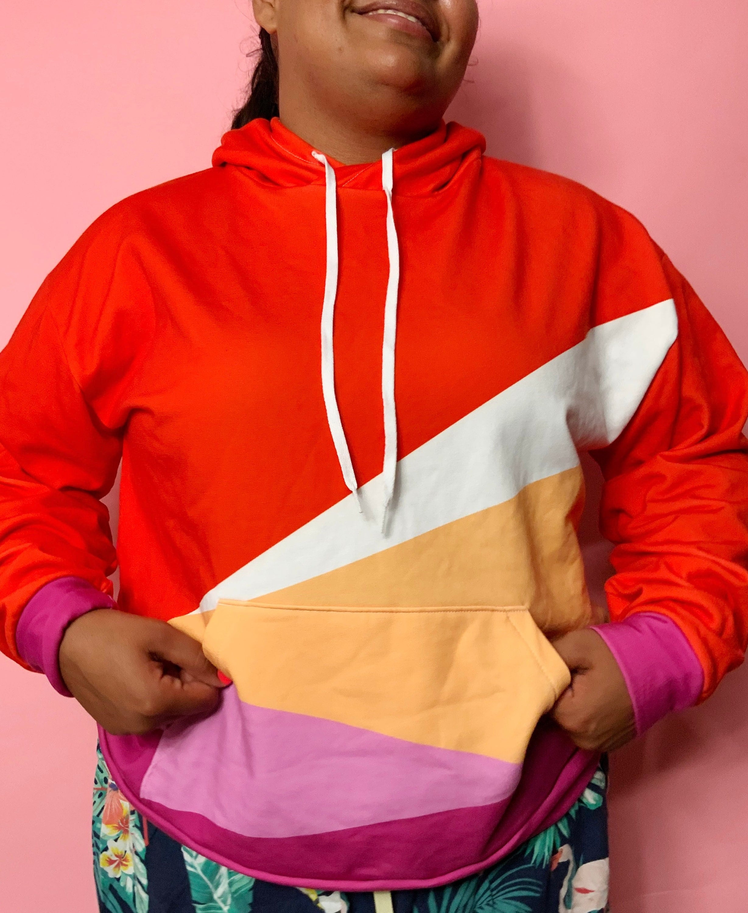 Colour Block Hoodie - Etsy