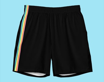 Queer Pride Swim Trunks / Queer Flag Swimwear