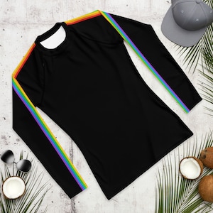 LGBT Pride Rash Guard / Rainbow Swim Top