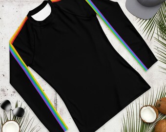 LGBT Pride Rash Guard / Rainbow Swim Top