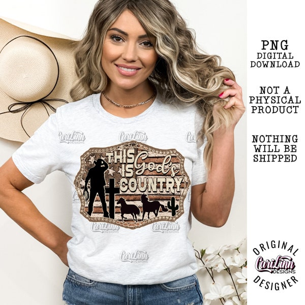 This is God's Country, PNG Digital Download for Sublimation, DTF, DTG