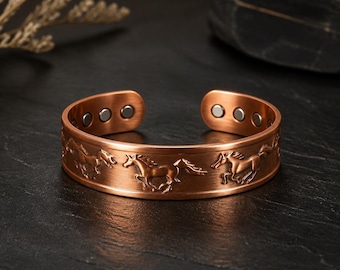 Christian and horse style   Magnetic Copper Healing Bracelets Free Shipping