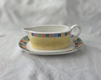 Villeroy & Boch "Twist Alea Limone" Gravy Boat and Underplate/Relish