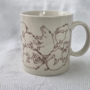VINTAGE Taylor & Ng Naughty Hippos-mok, Win Ng