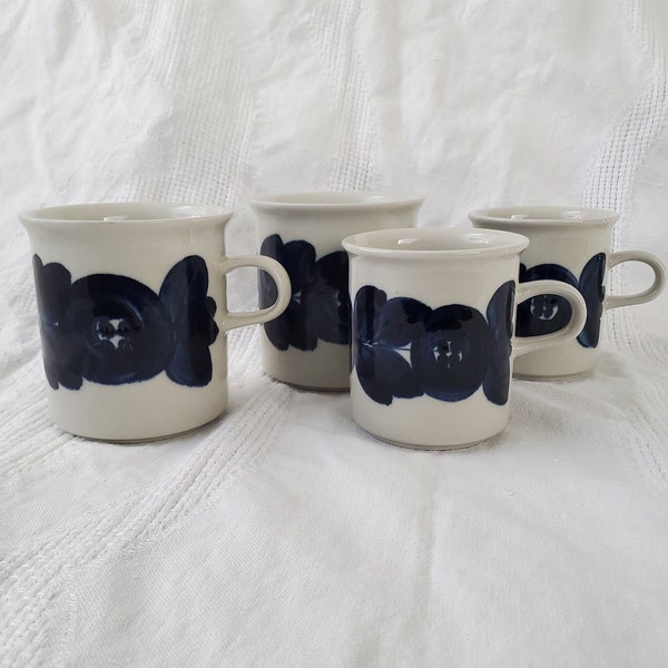 VINTAGE "Anenome" by Arabia Finland, Cups in Two Sizes, Sold Individually