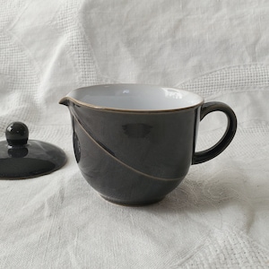 Denby Coloroll &quot;Savile Grey&quot; Creamer, plus Bonus Sugar Lid!