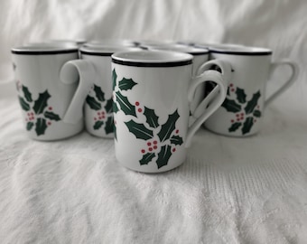 Dansk Bistro "Holly" Mugs, Sold individually