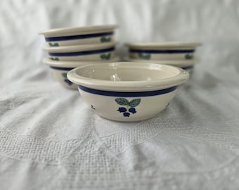Hartstone "Blueberry" Coupe Cereal Bowls, Sold Individually