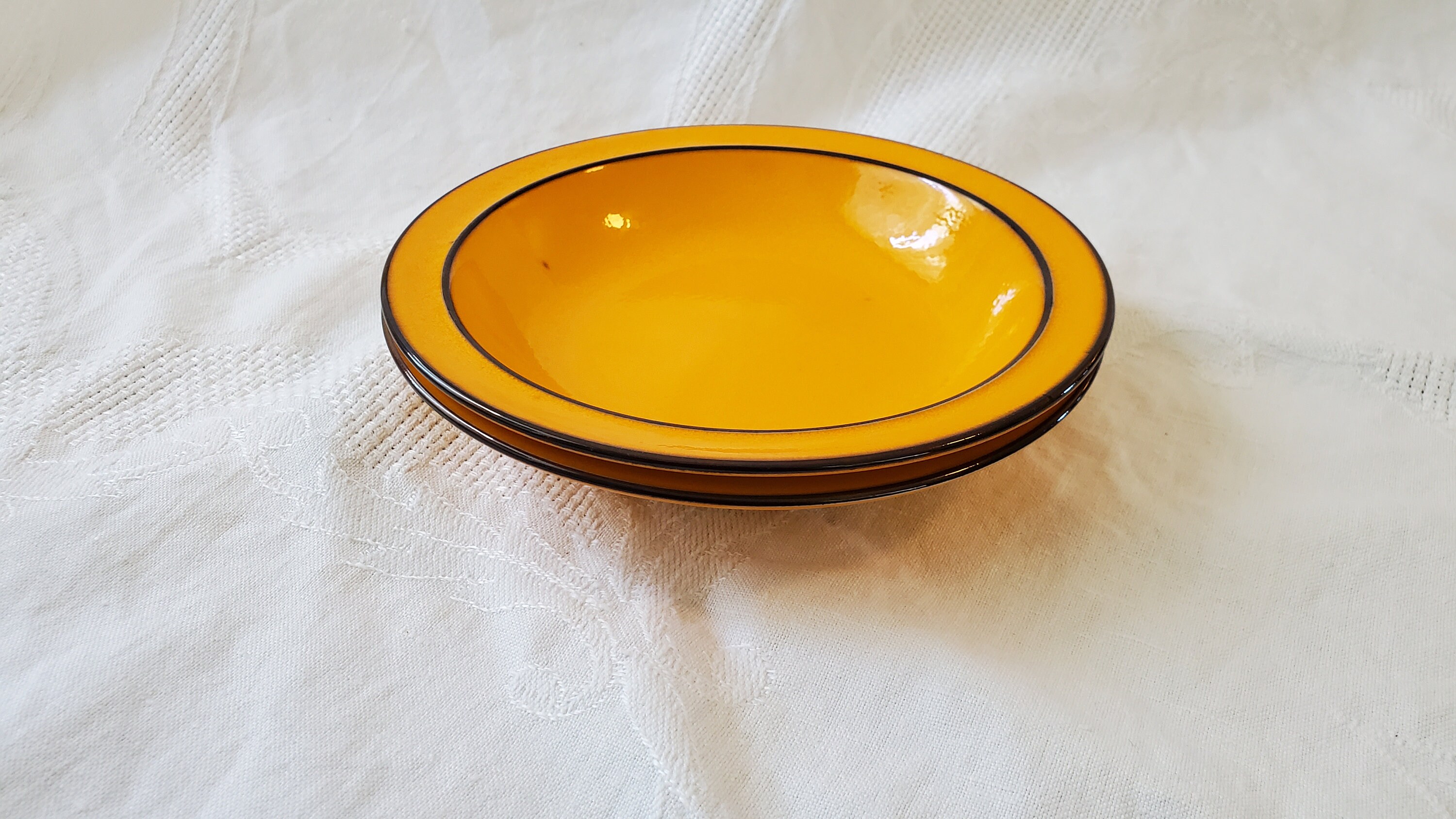 VINTAGE Thomas danish Gold Rim Soup Bowls Set of Etsy