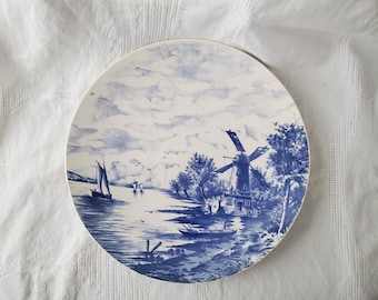ANTIQUE Villeroy & Boch Large Platter / Wall Hanging, Late 1800s