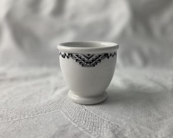 Taza para huevos/flaneras de porcelana Mayer "Dalton" de estilo vintage.