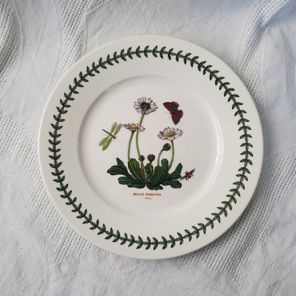 Portmeirion "Botanic Garden" Luncheon Plates, Daisy, Small Narcissus, Trailing Bindweed, Cyclamen, Blue Primrose, or Pansy