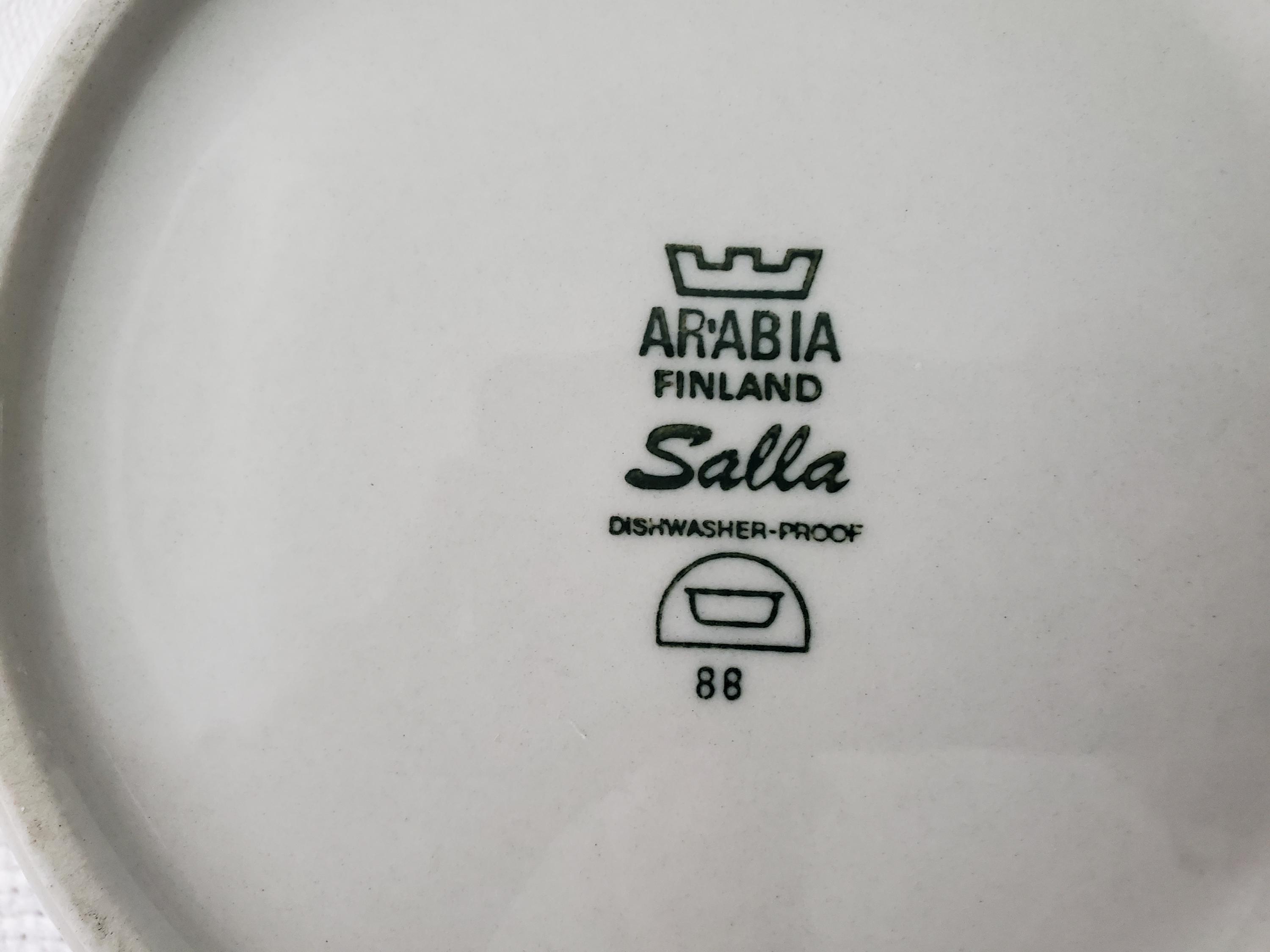 ヴィンテージ アラビア フィンランド「Salla」7インチ ラウンド
