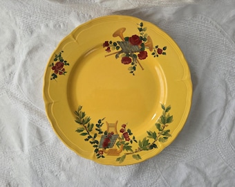Set of 2 VINTAGE Niderviller "Musicale" Dinner Plates