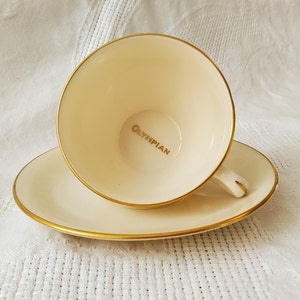 VINTAGE Lenox Railroad China &quot;Olympian&quot; Cup & Saucer