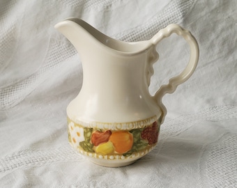 VINTAGE "Della Robbia" by Vernon Ware Metlox Creamer / Small Pitcher