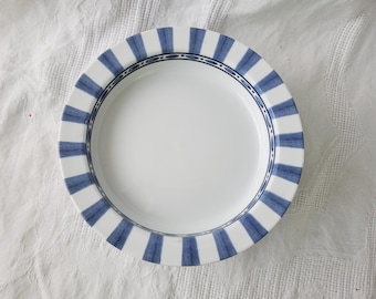 Dansk Bistro Cafe "Parisian Blue" Rim Soup/Salad/Pasta Bowls