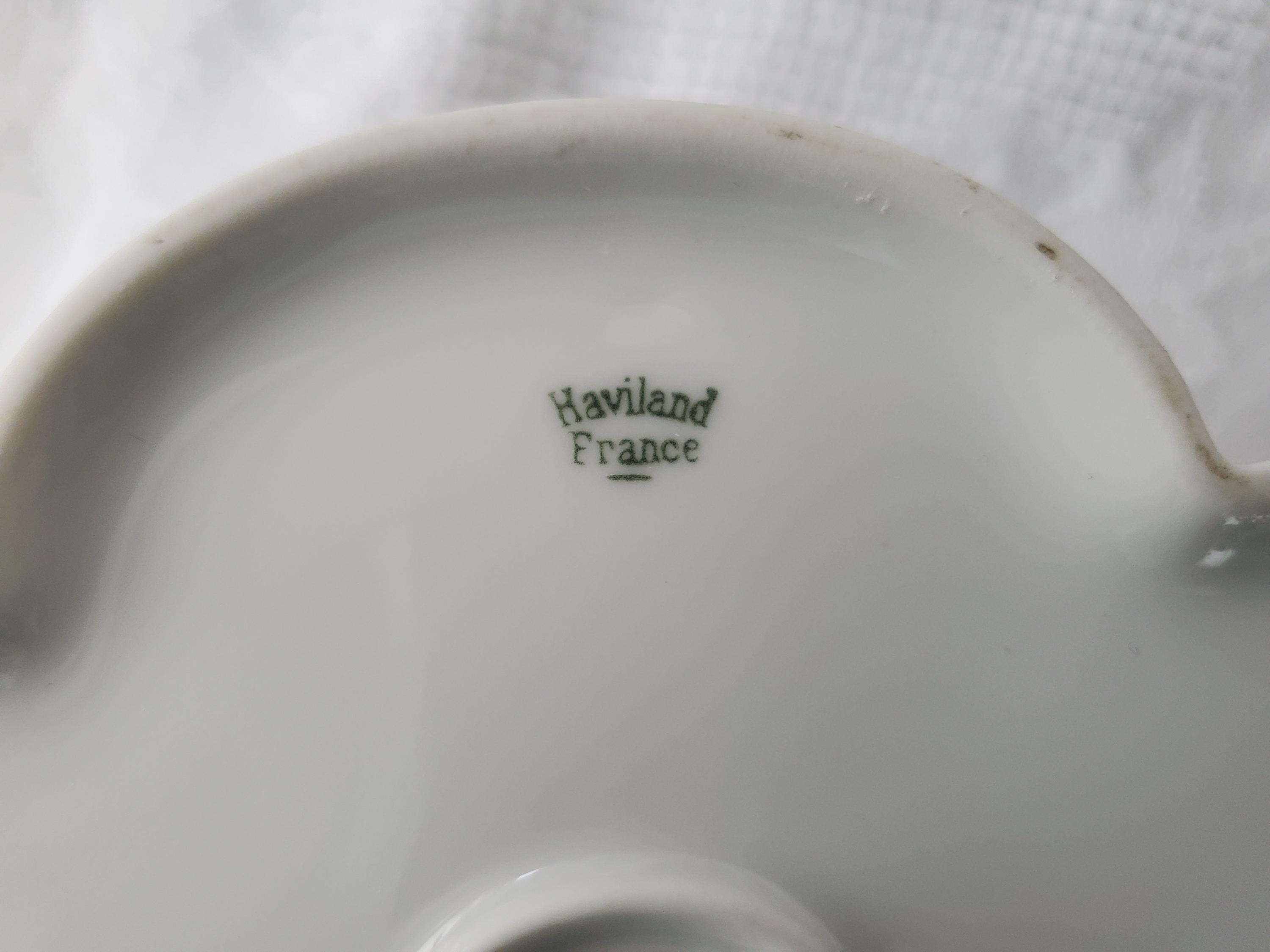 アンティーク ハビランド リモージュ「シュライガー 2&13」 蓋付き