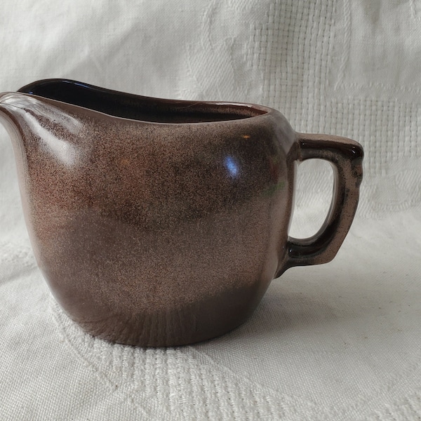 VINTAGE Frankoma "Plainsman Brown" Creamer 5A