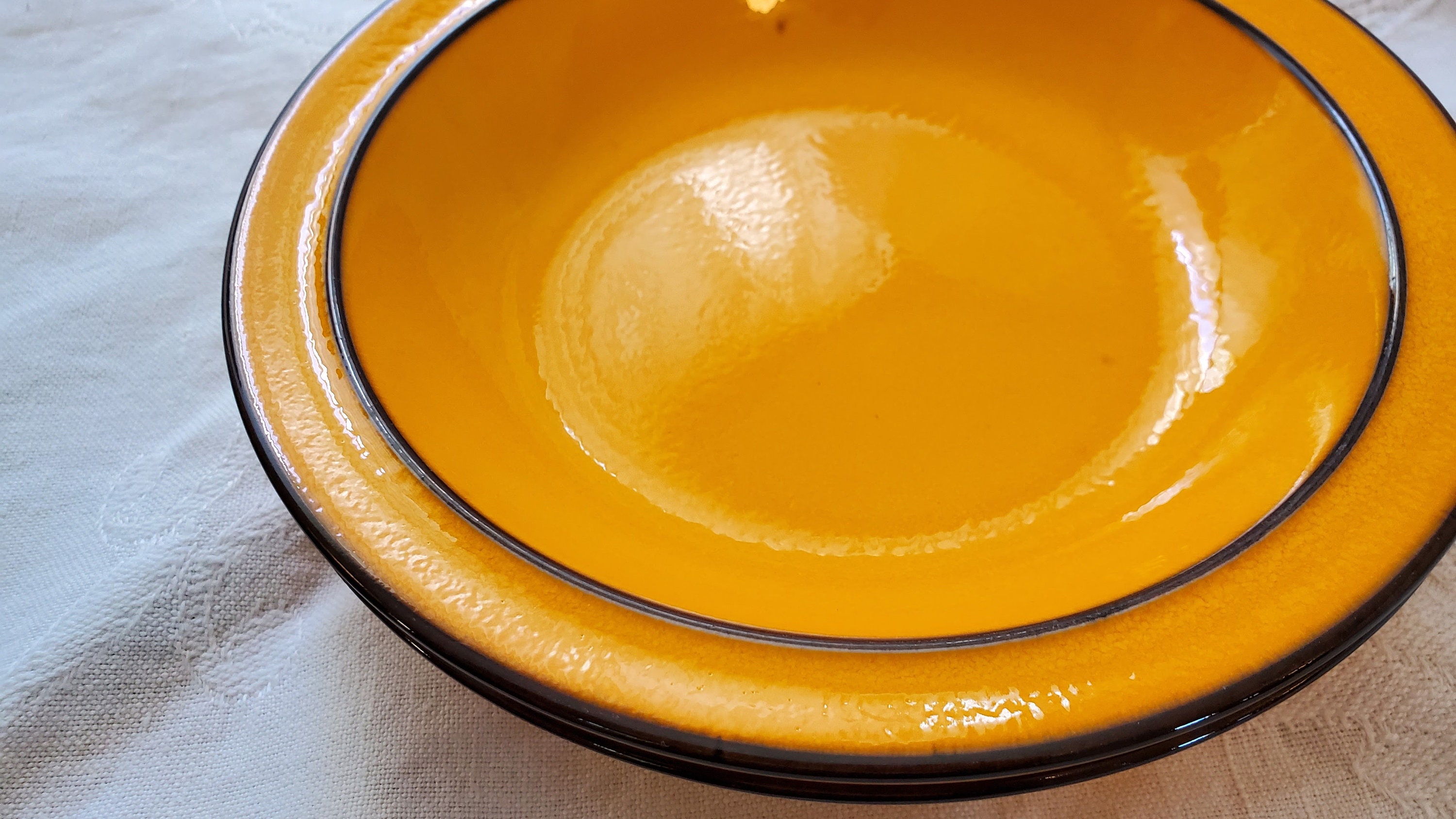 VINTAGE Thomas danish Gold Rim Soup Bowls Set of Etsy